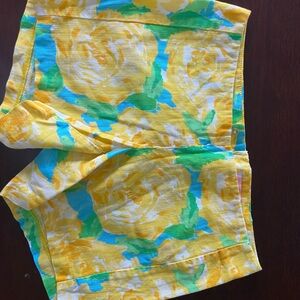 Floral Yellow and Green Women's Shorts